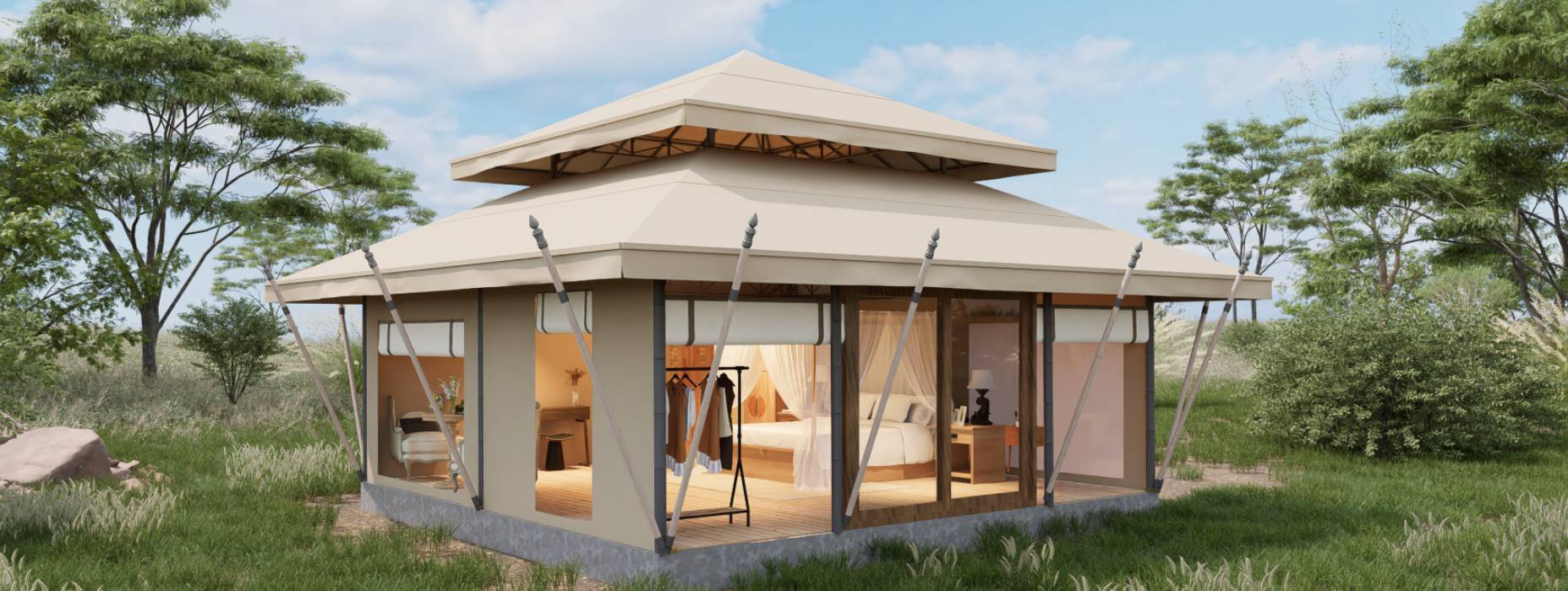 巴中户外野奢帐篷